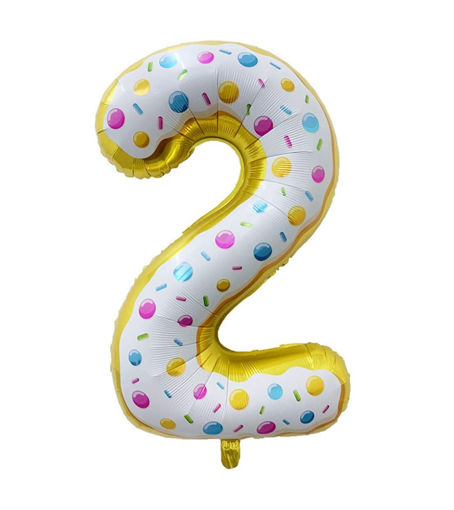 Picture of FOIL BALLOON NUMBER 2 SPRINKLES 32 INCH